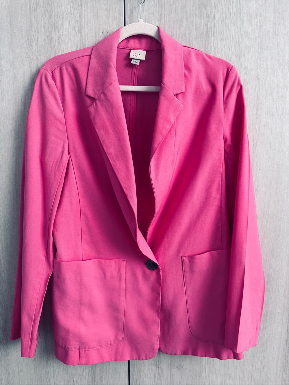 a new day Pink Single-Button Blazer